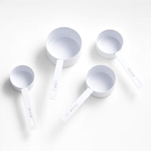 Nera Matte White Measuring Cups and Spoons Set
