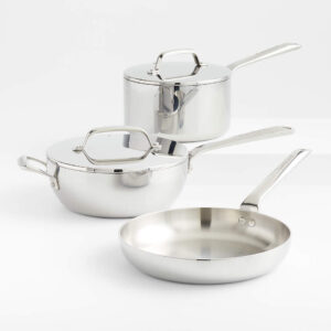 Crate & Barrel EvenCook Core Stainless Steel Starter Set